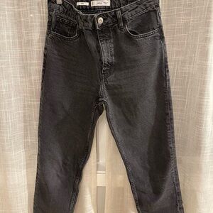 Mango Black High Rise Jeans